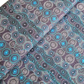 ALPARA SEEDS BLUE Aborigines Stoff aus Australien